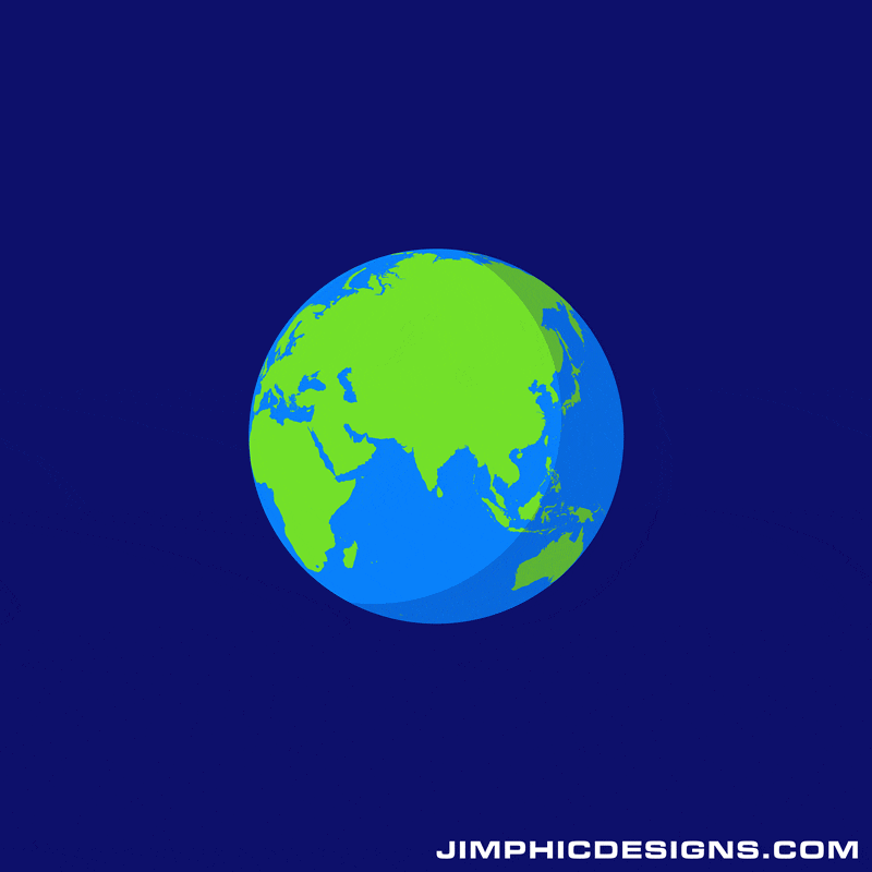 Earth Spinning Gif Animation