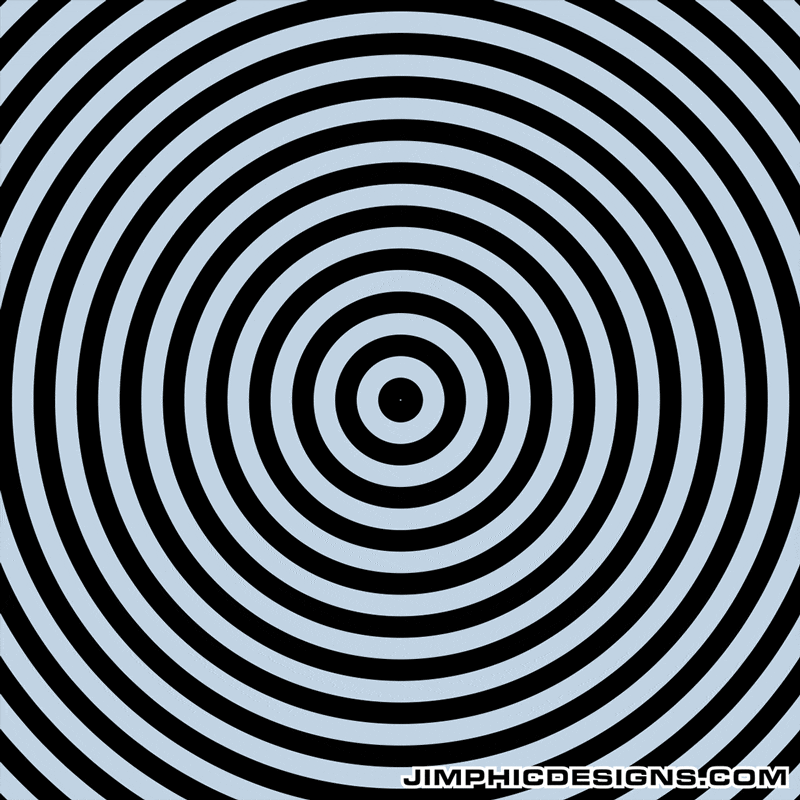 Hypnotizing Black and Gray Circles Gif Animation
