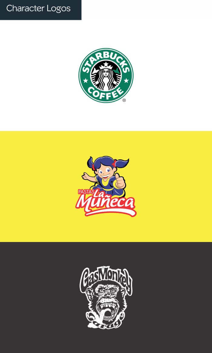 Character logo examples