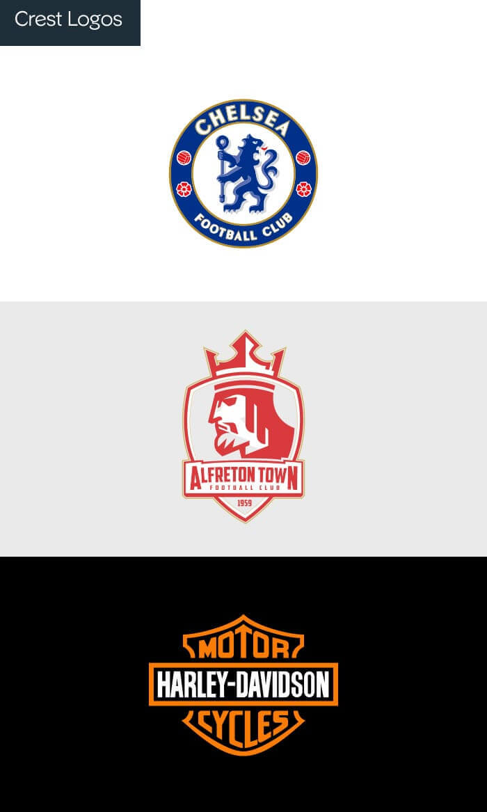 Crest logo examples