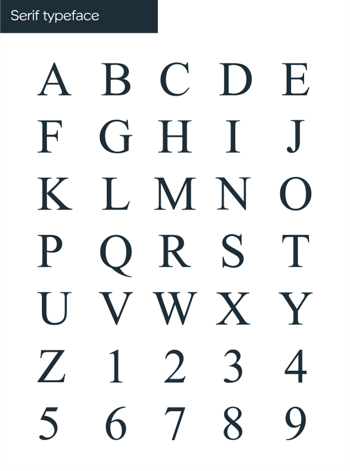 serif font examples