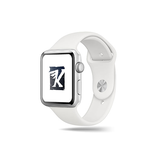 Letter K Logo logo on a smart watch mockup