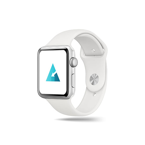 C Arrow Logo logo on a smart watch mockup