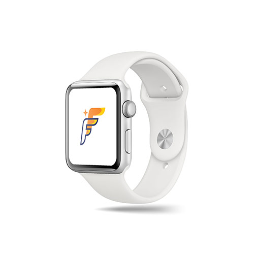 FF Logo logo on a smart watch mockup