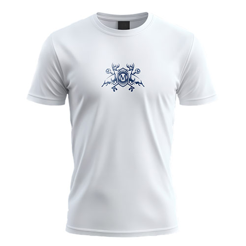 Deer Logo logo on a white t-shirt mockup