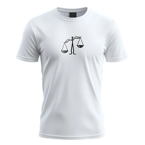 Law Hands Logo logo on a white t-shirt mockup