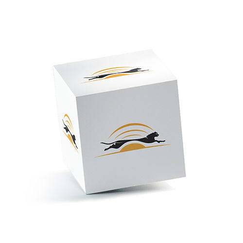 Signal Animal Logo logo on a 3D square box mockup