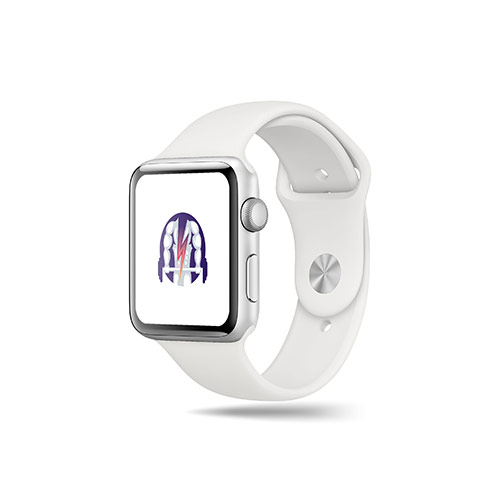 Bolt Fitness Logo logo on a smart watch mockup