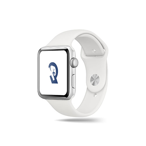 R Elephant Logo logo on a smart watch mockup