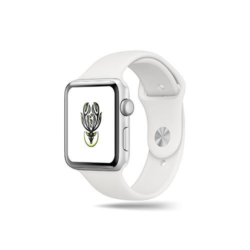 Nature Deer Logo logo on a smart watch mockup