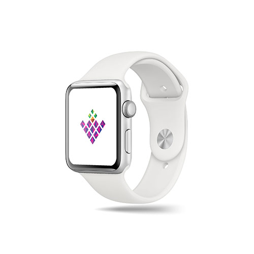 Diamond Grapes Logo logo on a smart watch mockup