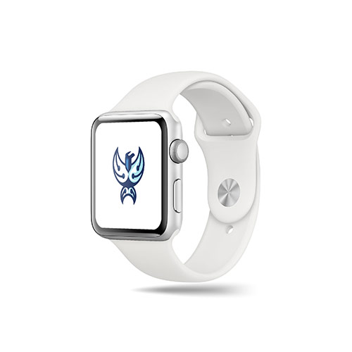 Eagle Tech Logo logo on a smart watch mockup