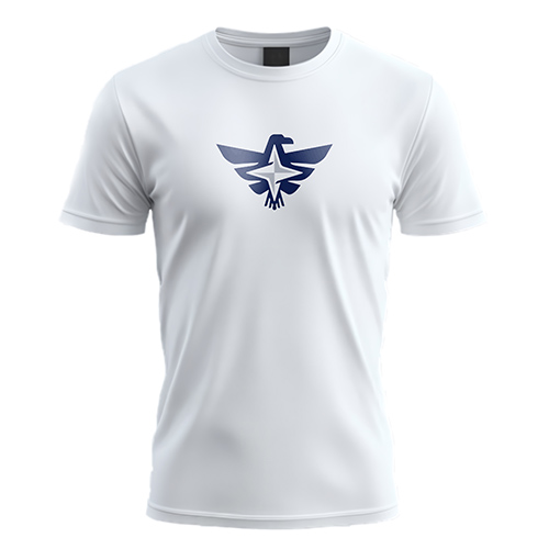 Eagle Star Logo logo on a white t-shirt mockup
