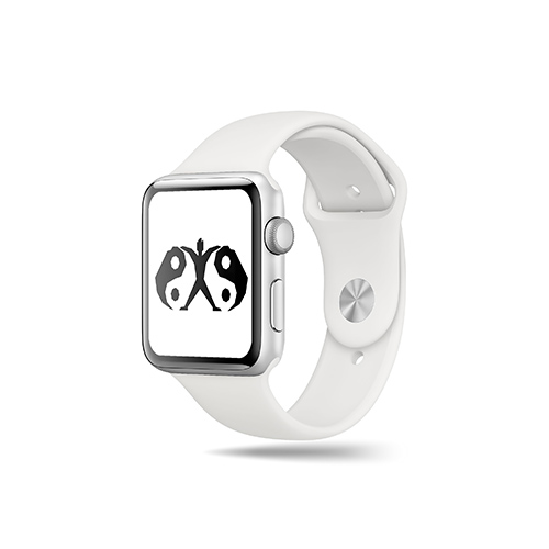 Strong Yin Yang Logo logo on a smart watch mockup