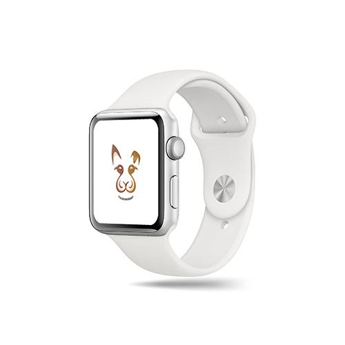 Bird Dog Logo logo on a smart watch mockup