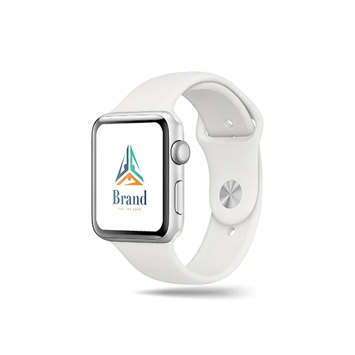 Delta Triangle Made of Three Abstract People logo on a smart watch mockup