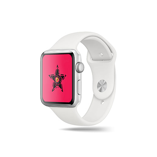 Dragon Eye Star Logo logo on a smart watch mockup