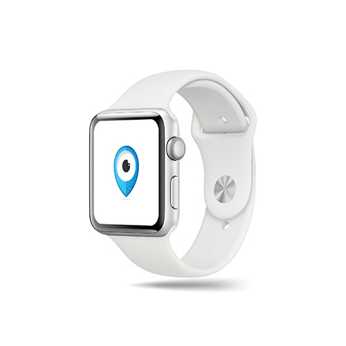 Location Logo logo on a smart watch mockup