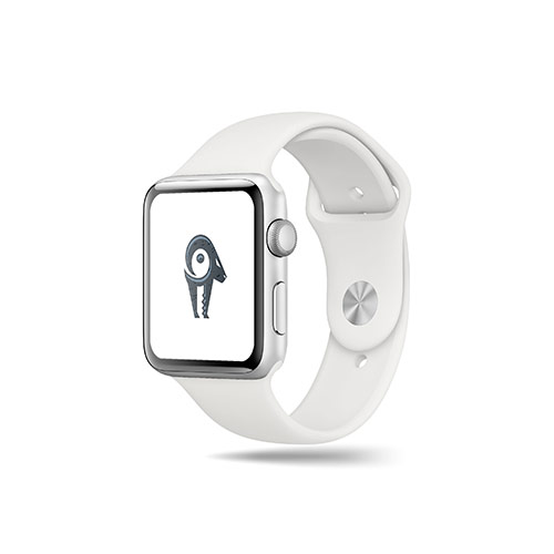 Ram Key Logo logo on a smart watch mockup