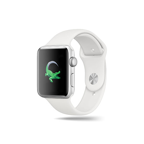 Crocodile Logo logo on a smart watch mockup