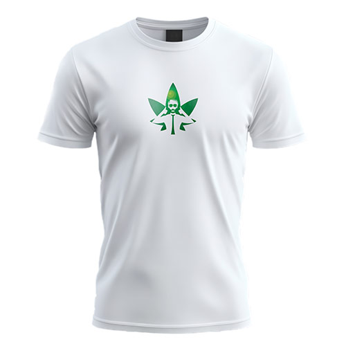Approved CBD Logo logo on a white t-shirt mockup