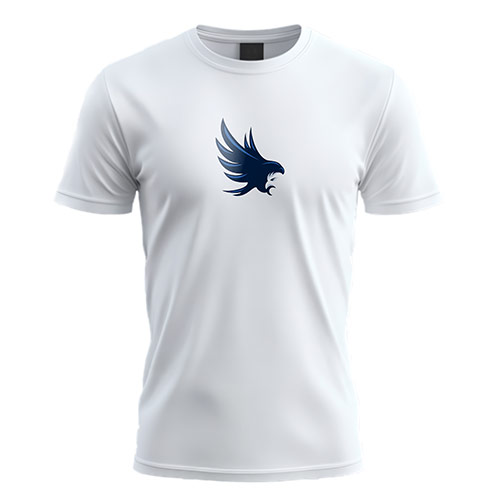Eagle Logo logo on a white t-shirt mockup