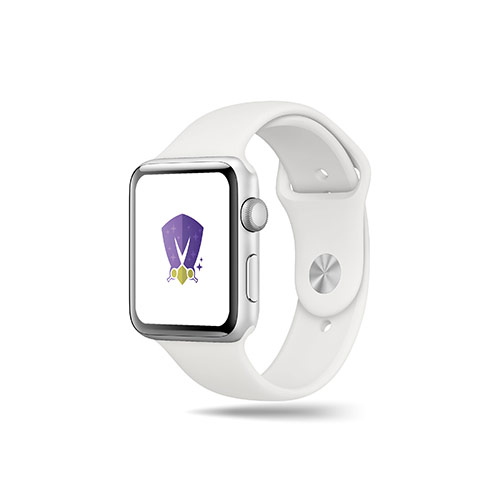 Scissor Logo logo on a smart watch mockup