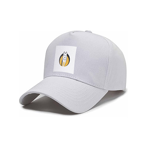 Wolf Beer Logo logo on a cap mockup