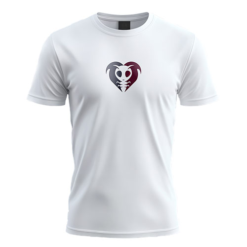 Love Ants Logo logo on a white t-shirt mockup