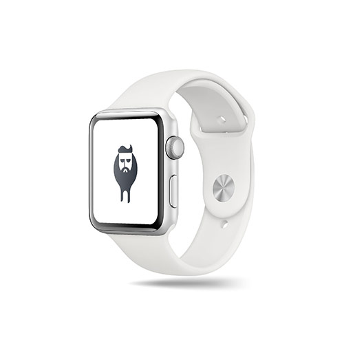 Wrench Guy Logo logo on a smart watch mockup