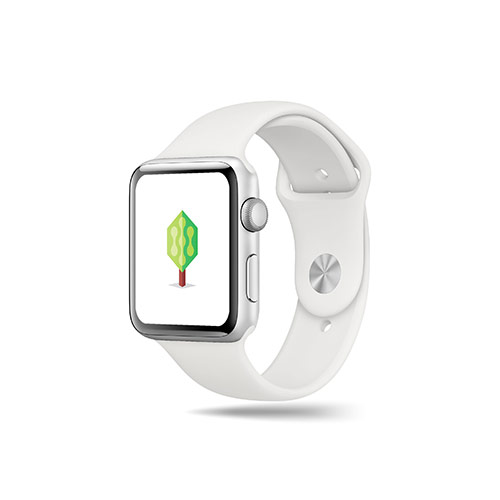 Tech Tree Logo logo on a smart watch mockup