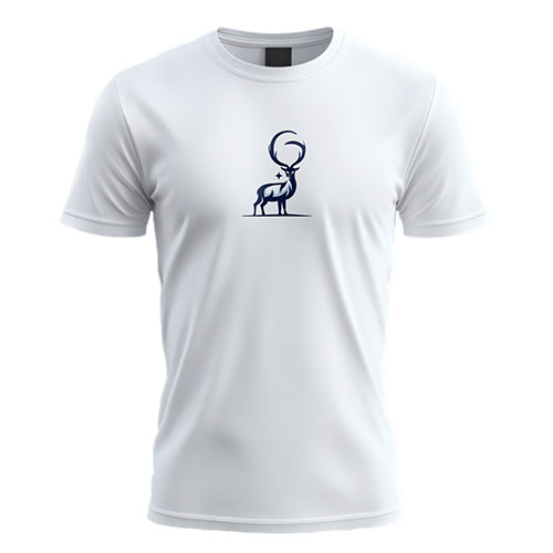 G Deer Logo logo on a white t-shirt mockup