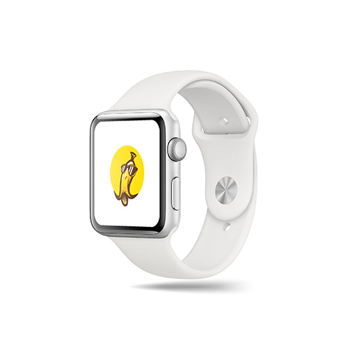 Banana Logo logo on a smart watch mockup