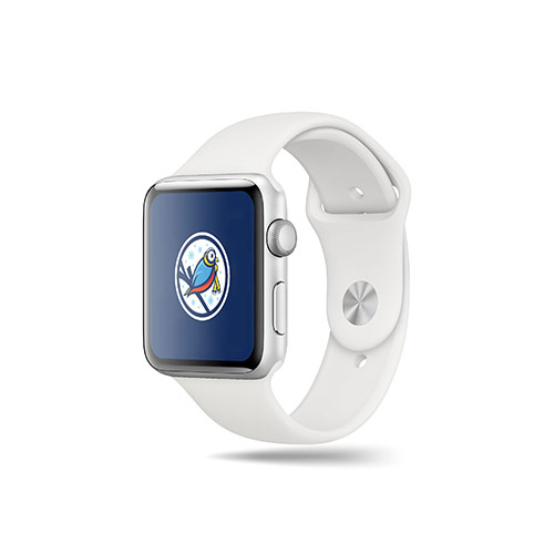 Scarf Bird Logo logo on a smart watch mockup