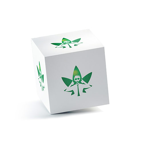 Approved CBD Logo logo on a 3D square box mockup
