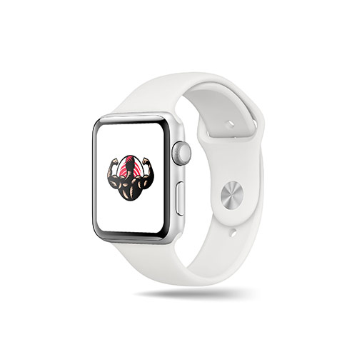 Sushi Strength Logo logo on a smart watch mockup