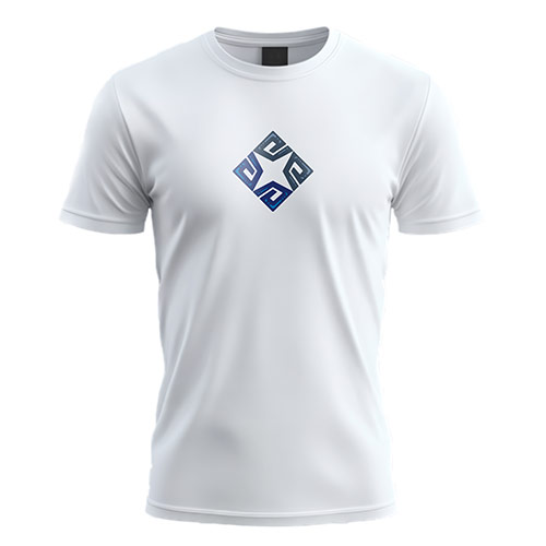 AE Star Logo logo on a white t-shirt mockup