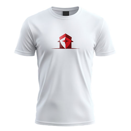 Home Security Logo logo on a white t-shirt mockup
