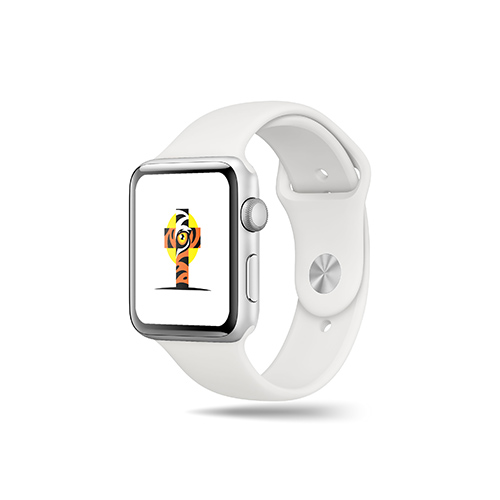 Tiger Cross Logo logo on a smart watch mockup