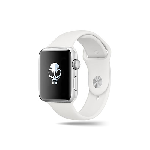 Skull Tools Logo logo on a smart watch mockup