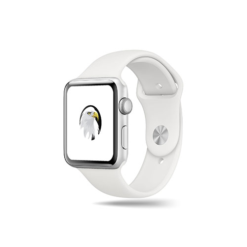 Eagle Logo logo on a smart watch mockup