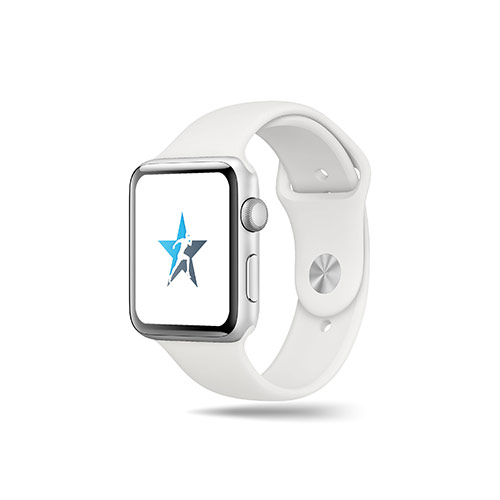 Star Run Logo logo on a smart watch mockup
