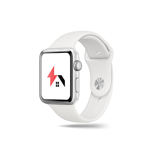 Electric House Logo logo on a smart watch mockup