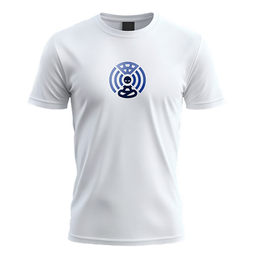 Mindful Connection Logo logo on a white t-shirt mockup
