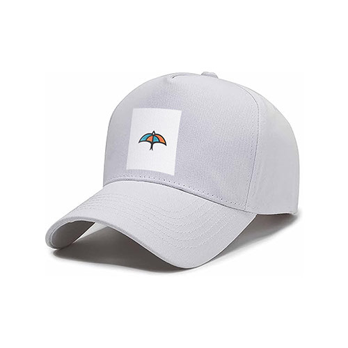 Bird Umbrella Logo logo on a cap mockup