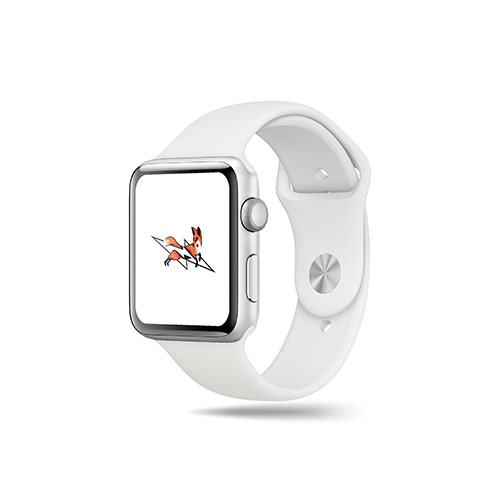 Lightning Fox Logo logo on a smart watch mockup