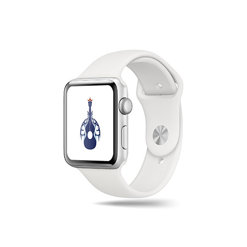 Naked Music Logo logo on a smart watch mockup