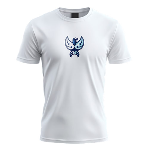 Eagle Tech Logo logo on a white t-shirt mockup