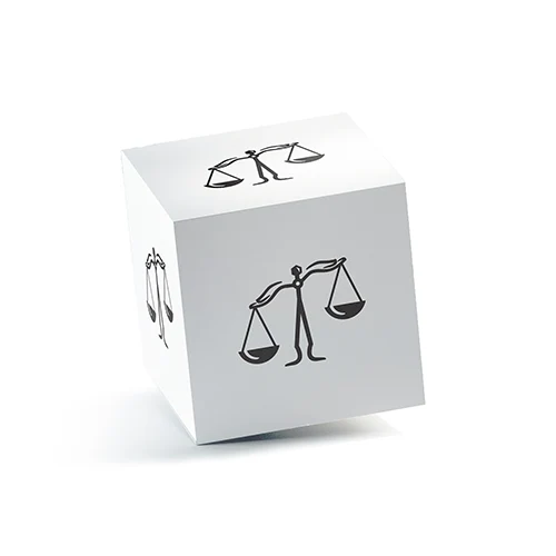 Law Hands Logo logo on a 3D square box mockup