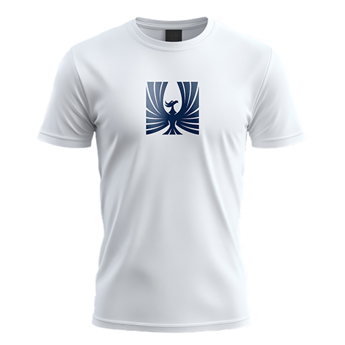 Phoenix Square Logo logo on a white t-shirt mockup